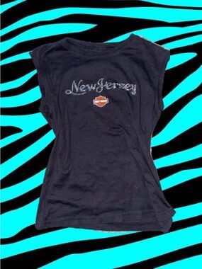Y2k Harley-Davidson Black Tank Top
